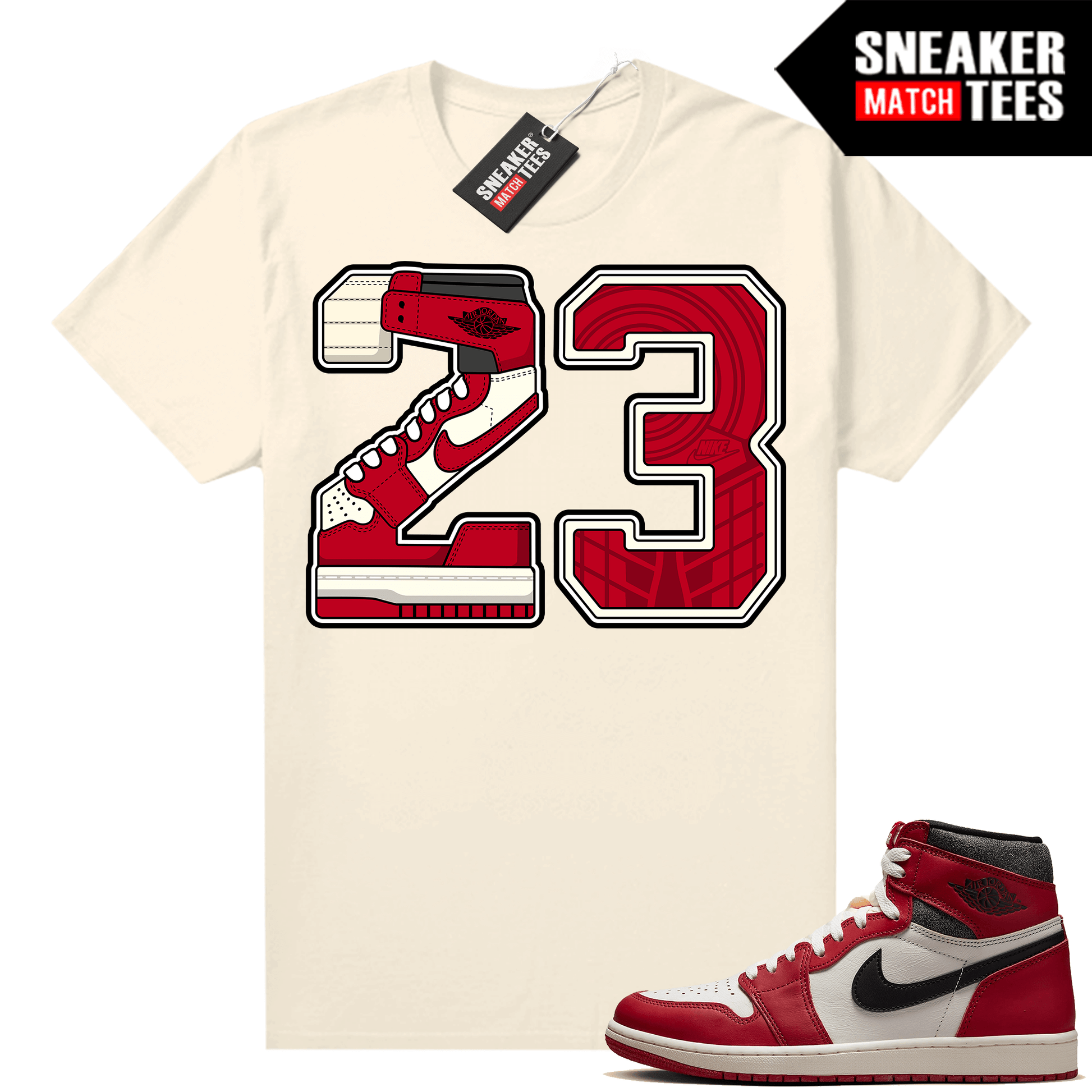 Chicago 1s Lost and Found Sneaker Match Shirt 23 Sole