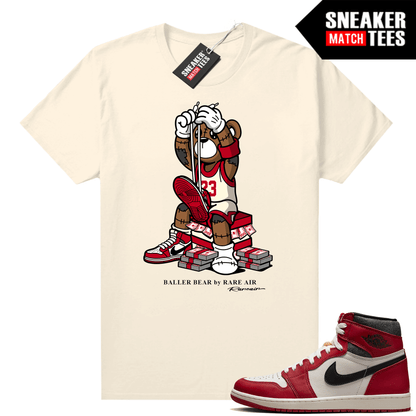 Chicago 1s Lost and Found Sneaker Match Shirt Baller Bear By Rare Air