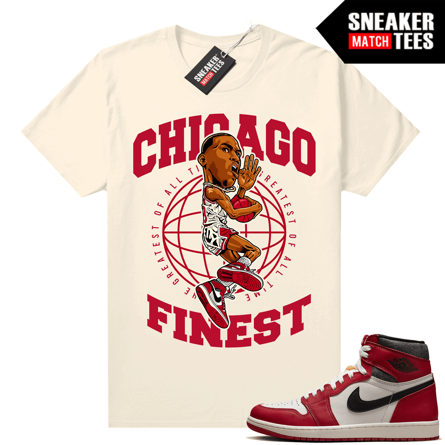 Chicago 1s Lost and Found Sneaker Match Shirt Chicago Finest