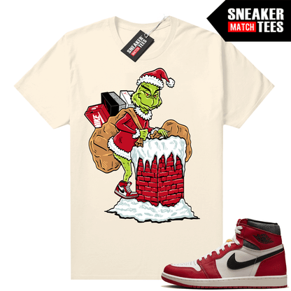 Chicago 1s Lost and Found Sneaker Match Shirt Grinch Sneaker Christmas