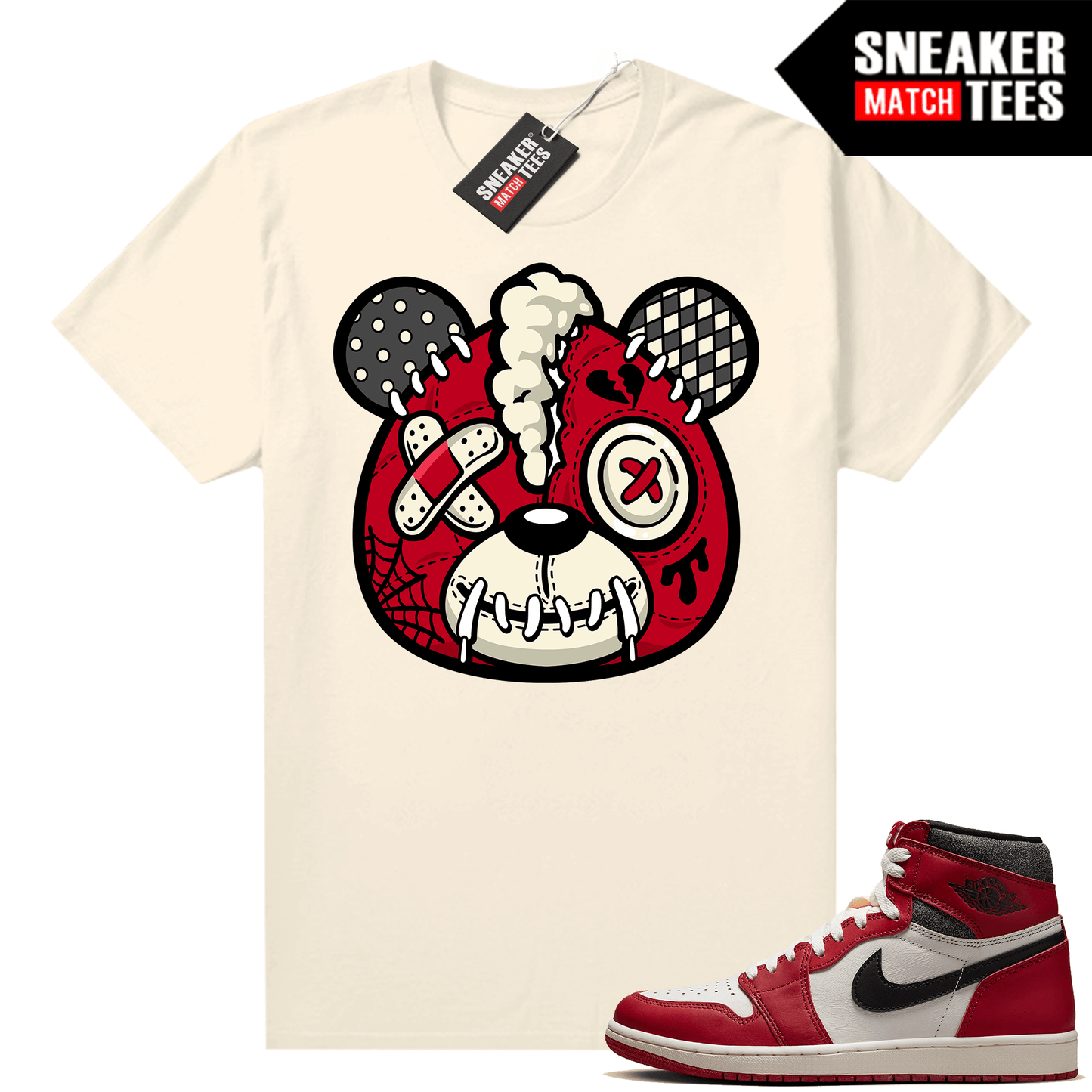 Chicago 1s Lost and Found Sneaker Match Shirt Heartbreak Bear