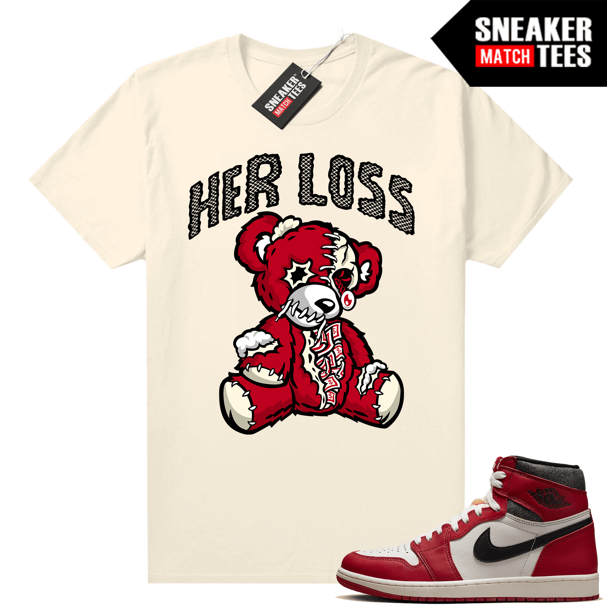 Chicago 1s Lost and Found Sneaker Match Shirt Her Loss