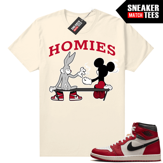 Chicago 1s Lost and Found Sneaker Match Shirt Homies