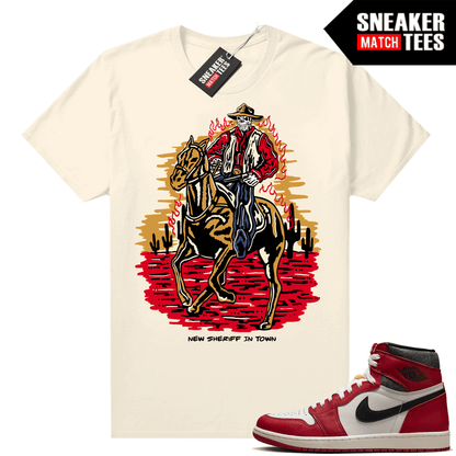 Chicago 1s Lost and Found Sneaker Match Shirt New Sheriff in Town