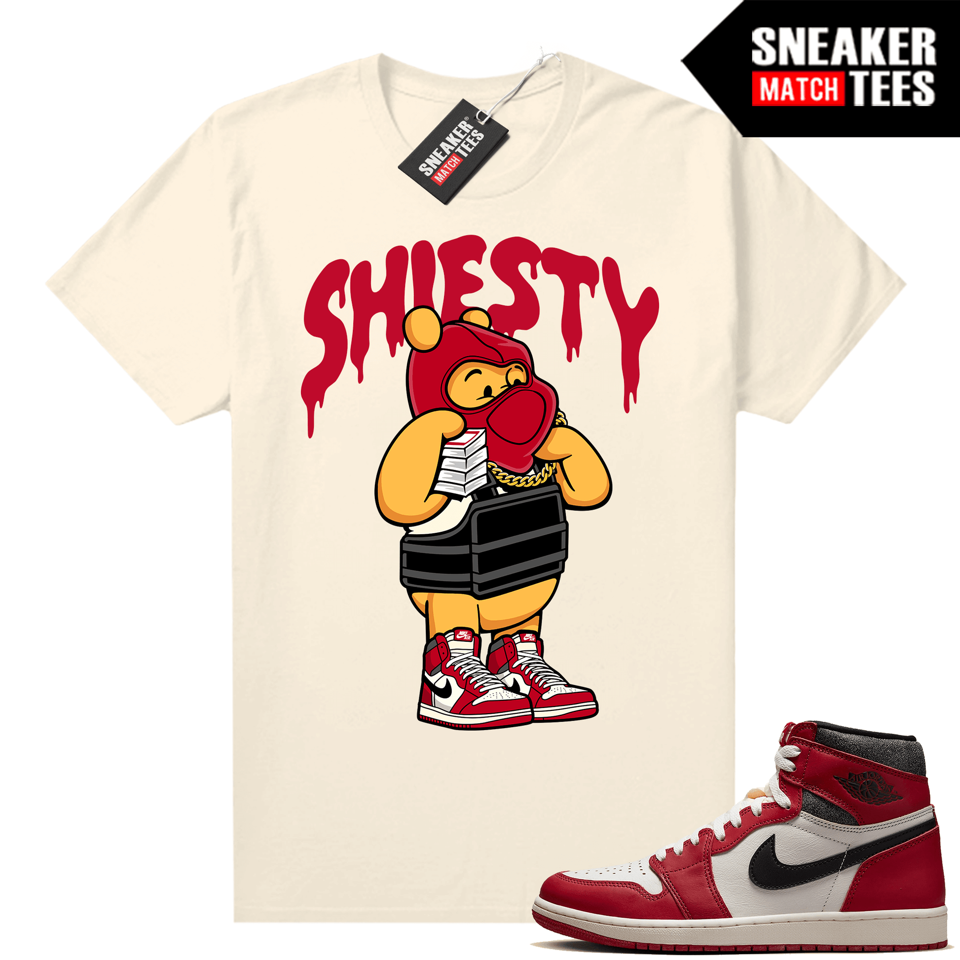 Chicago 1s Lost and Found Sneaker Match Shirt Pooh Shiesty