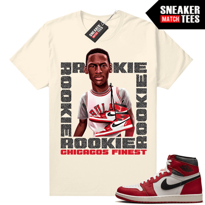 Chicago 1s Lost and Found Sneaker Match Shirt Sail MJ Chicagos Finest