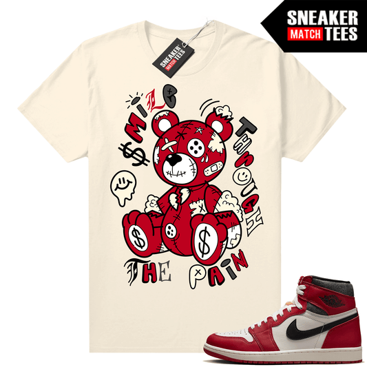 Chicago 1s Lost and Found Sneaker Match Shirt Sail Smile Through the Pain