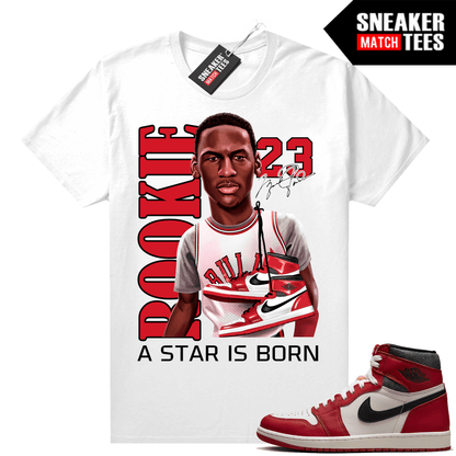 Chicago 1s Lost and Found Sneaker Match Shirt White A Star is Born