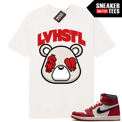 Jordan 1 Chicago Lost and Found Sneaker Tees Match Sail LOVE HUSTLE Bear