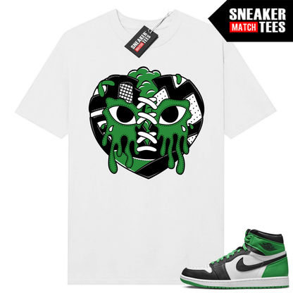 Jordan 1 Lucky Green shirts Sneaker Match White Sneaker Heart