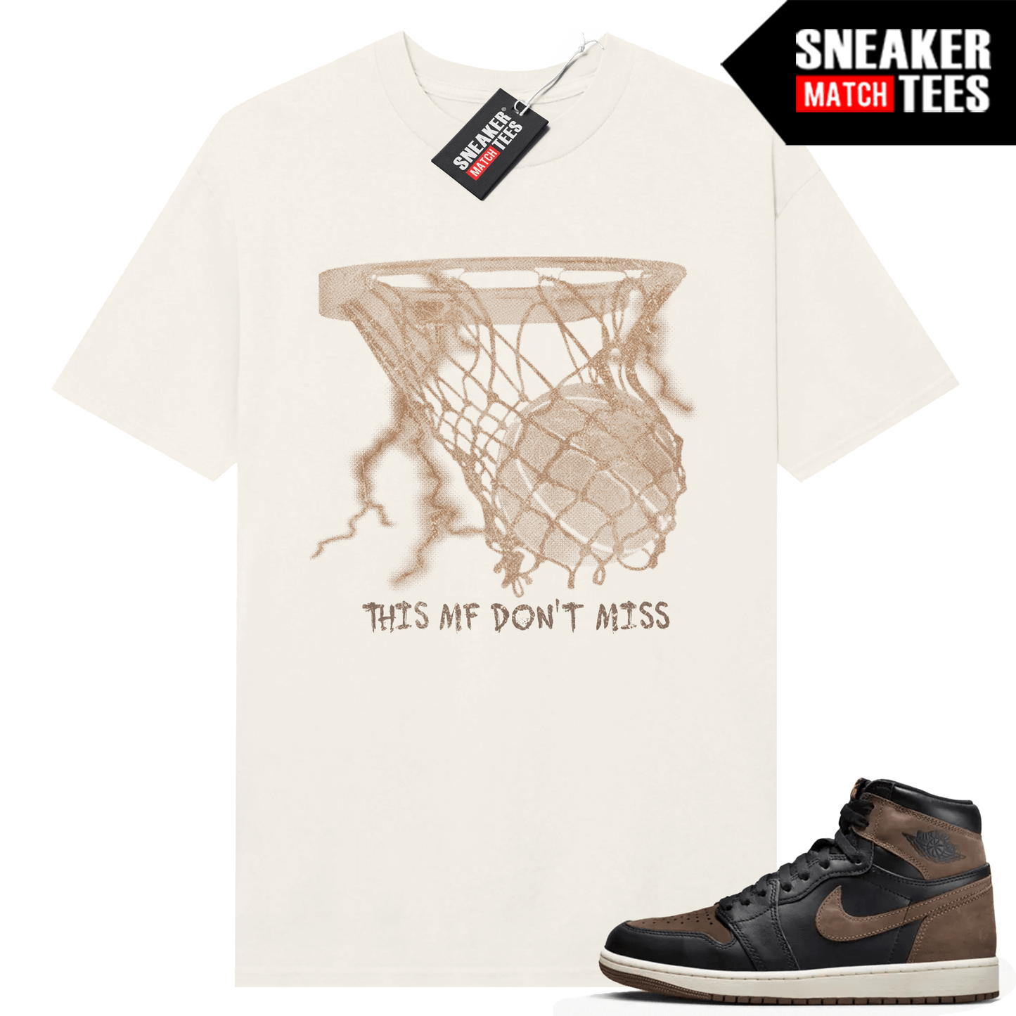 Jordan 1 Palomino T-shirt Sneaker Match Sail MF Dont Miss