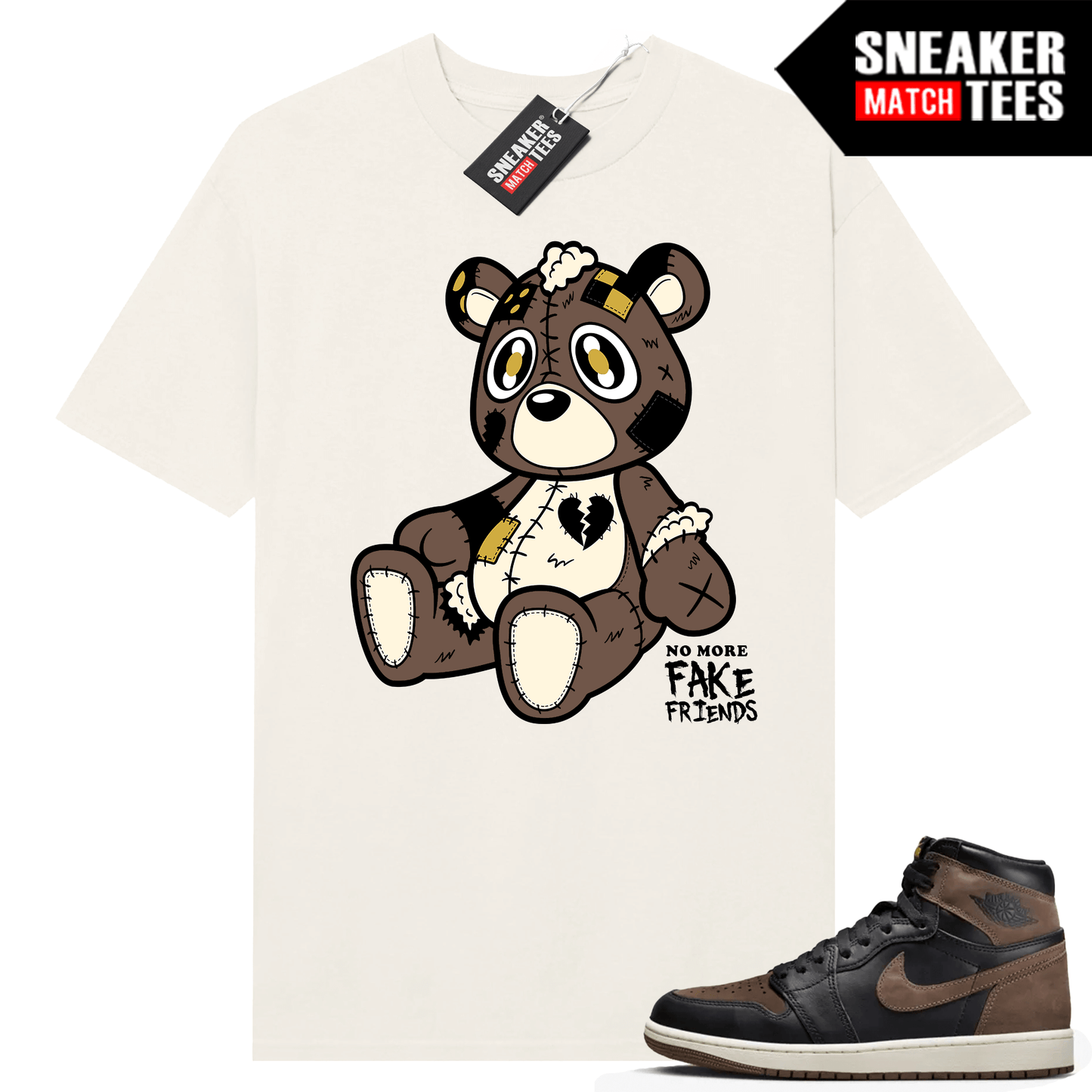 Jordan 1 Palomino T-shirt Sneaker Match Sail No More Fake Friends