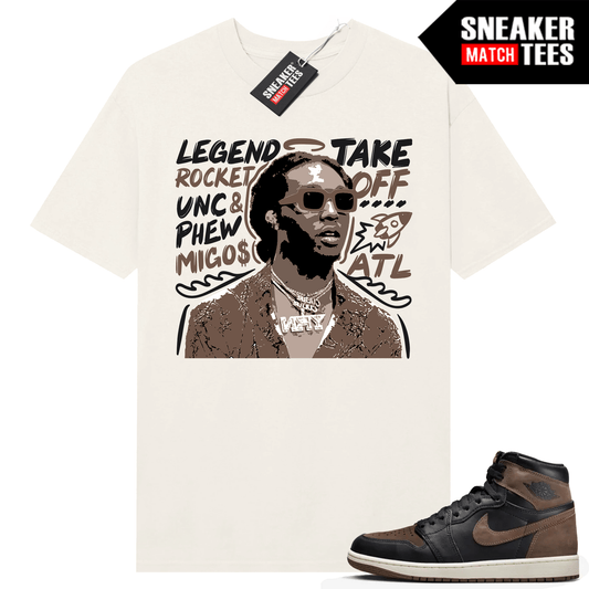 Jordan 1 Palomino T-shirt Sneaker Match Sail Takeoff Tribute