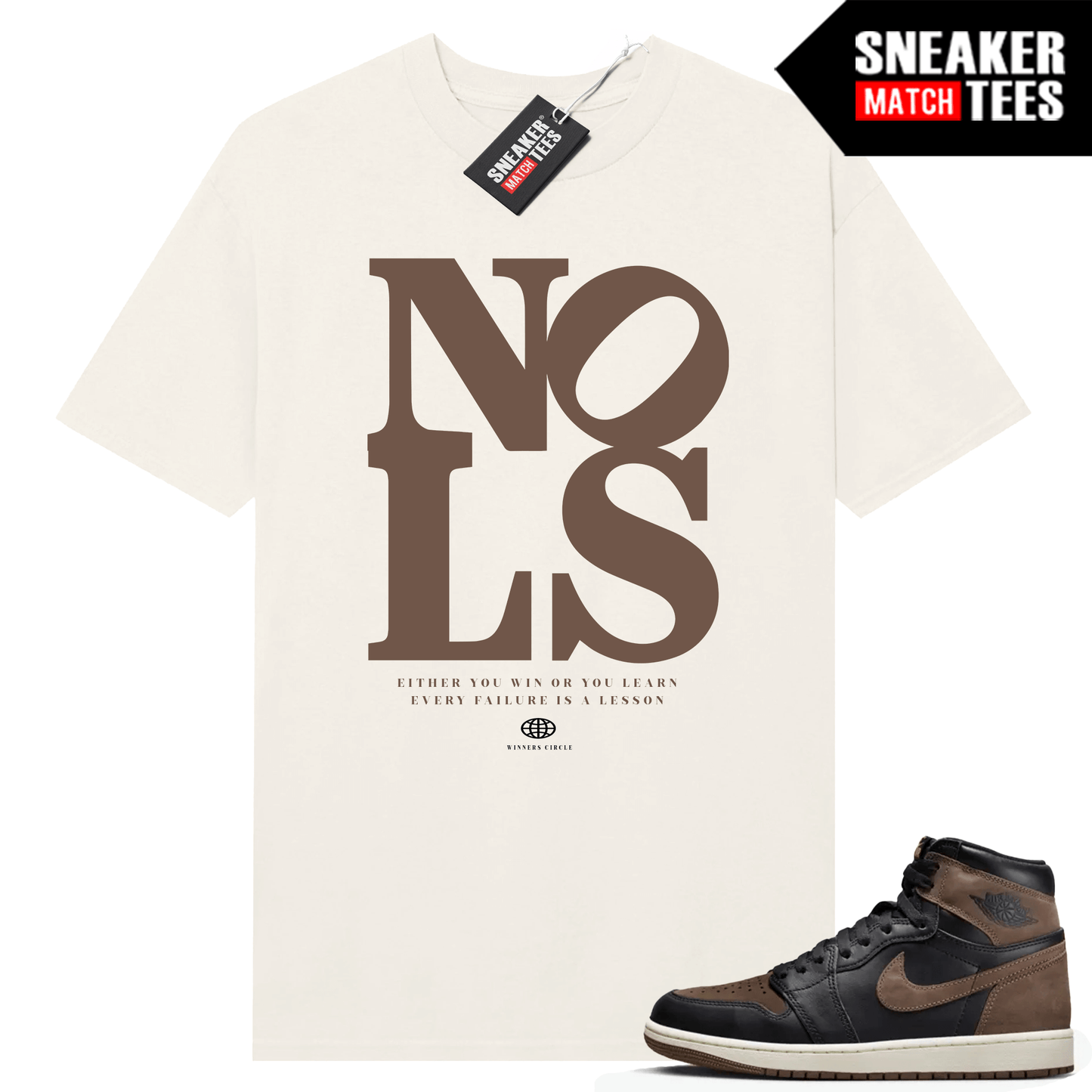 Jordan 1 Palomino T-shirt Sneaker Match Sail Winners Circle NO LS