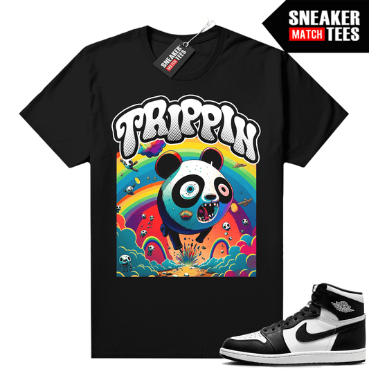 Jordan 1 Panda shirts Sneaker Match Black Trippin Panda