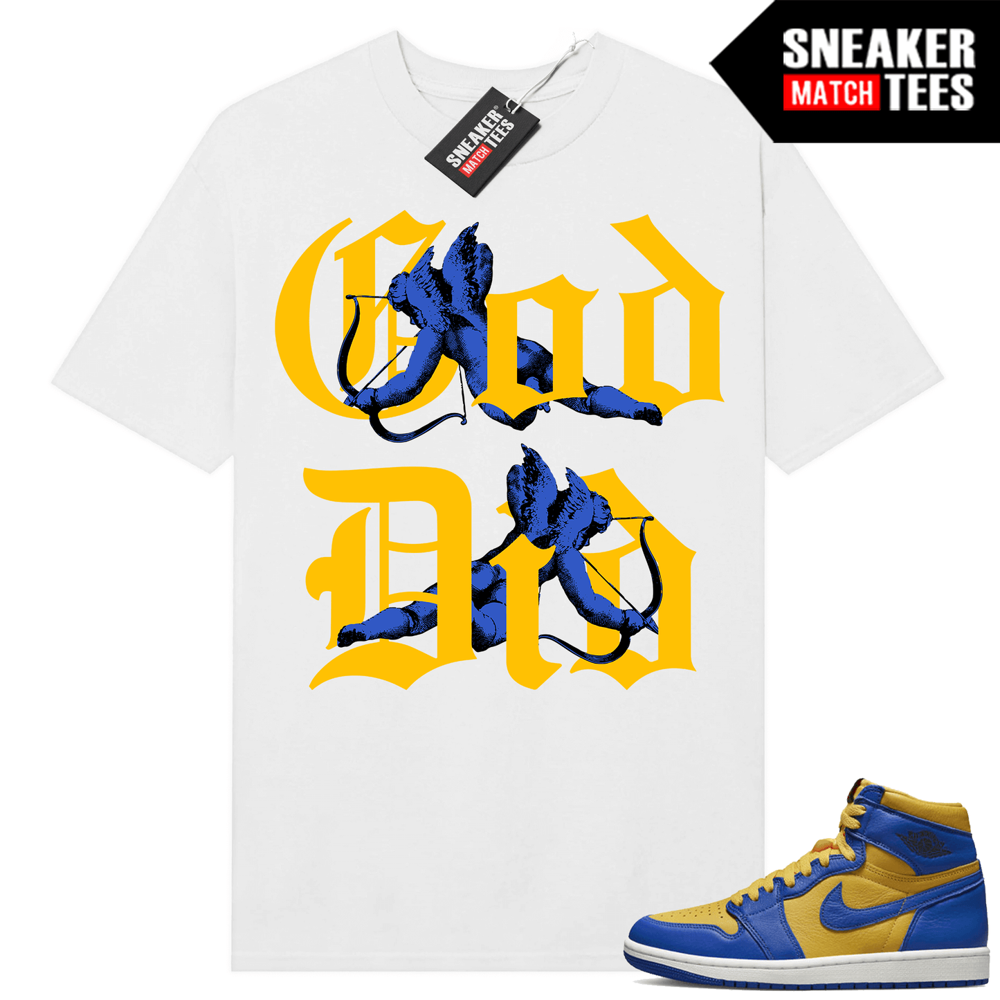 Jordan 1 Reverse Laney shirts Sneaker Match White God Did