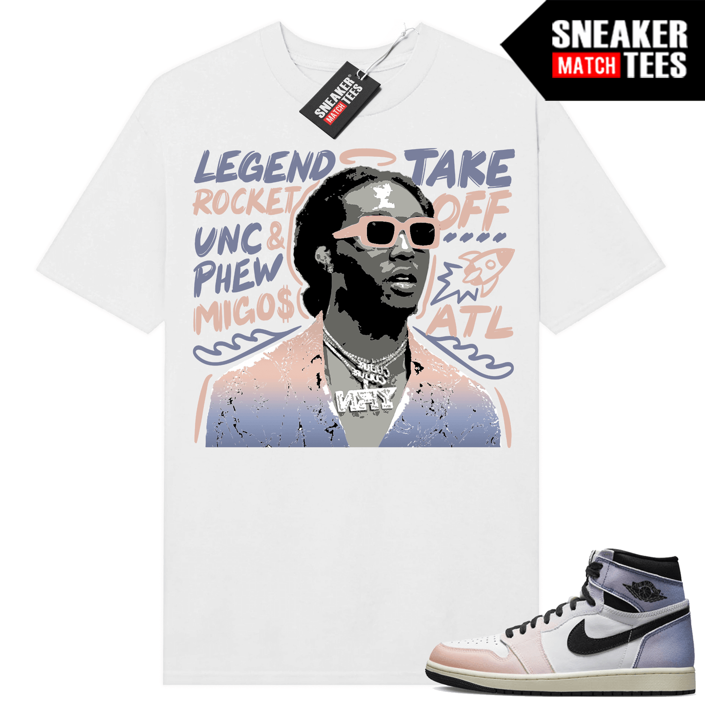 Jordan 1 Skyline shirts Sneaker Match White Takeoff Tribute