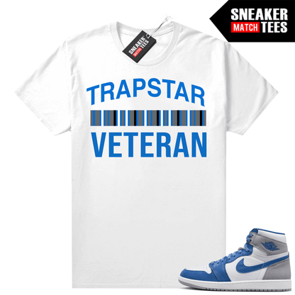 Jordan 1 True Blue shirts Sneaker Match White Trapstar Veteran