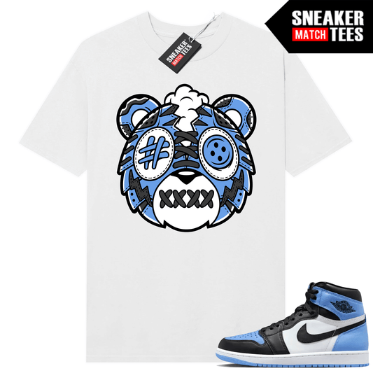 Jordan 1 UNC Toe Sneaker Match Shirt White Sneakerhead Tiga