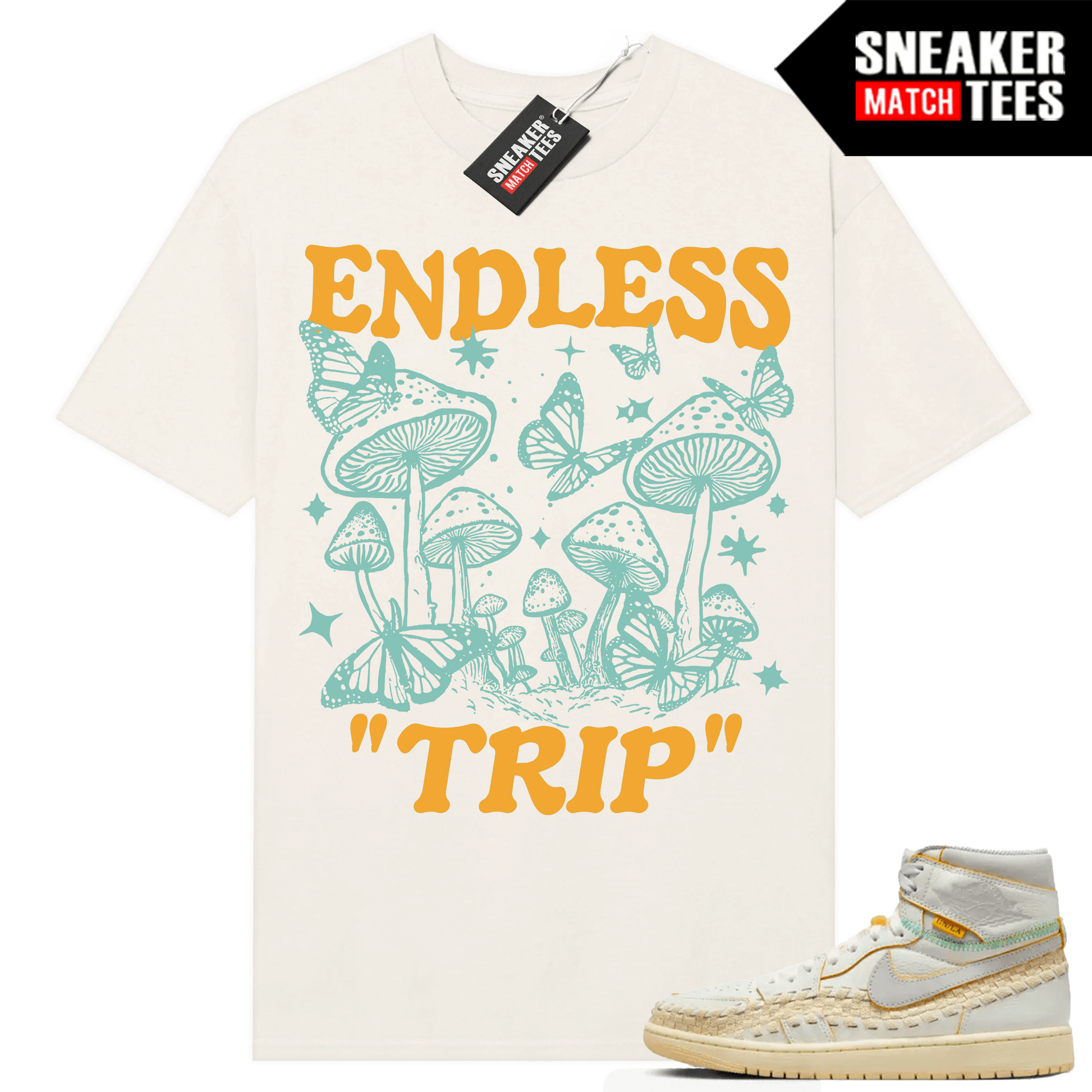 Jordan 1 UNION LA BBS T-shirt Sneaker Match Sail Endless Trip