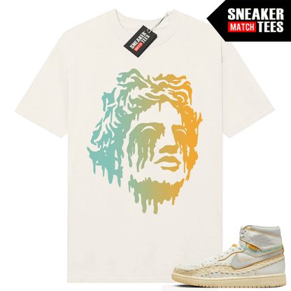 Jordan 1 UNION LA BBS T-shirt Sneaker Match Sail Greek Statue