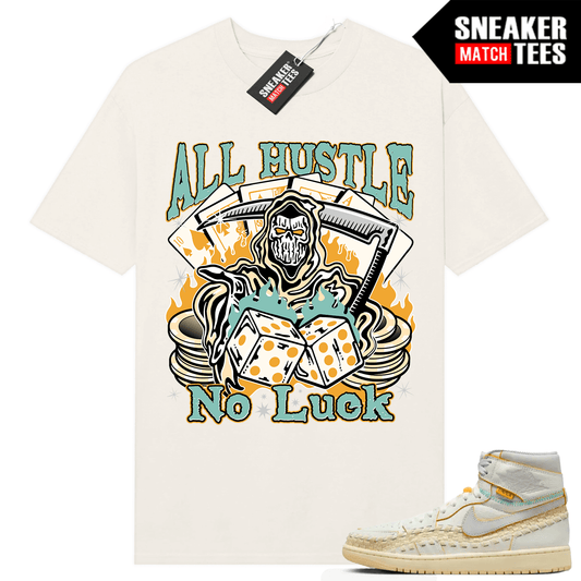 Jordan 1 UNION LA BBS T-shirt Sneaker Match Sail All Hustle No Luck