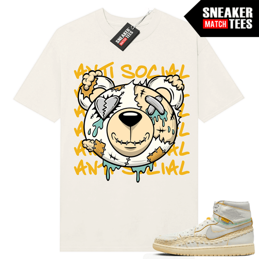 Jordan 1 UNION LA BBS T-shirt Sneaker Match Sail Anti Social Bear