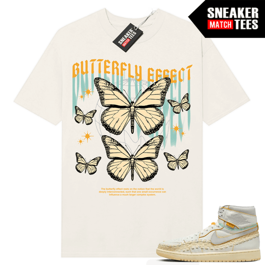 Jordan 1 UNION LA BBS T-shirt Sneaker Match Sail Butterfly Effect