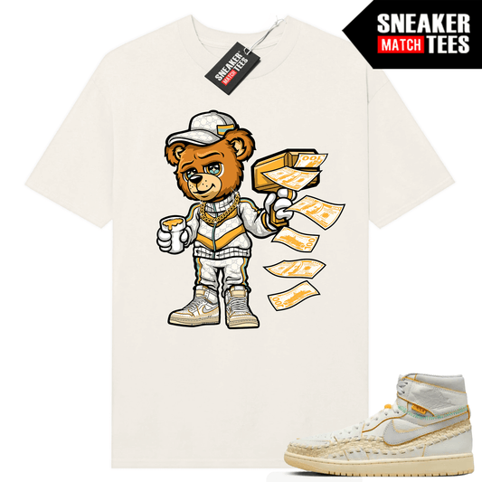 Jordan 1 UNION LA BBS T-shirt Sneaker Match Sail Cash Canon Bear