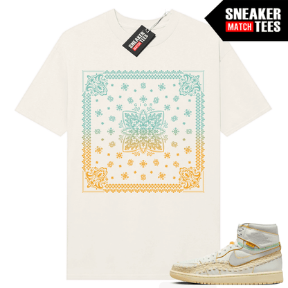 Jordan 1 UNION LA BBS T-shirt Sneaker Match Sail Marcello Gior Paisley