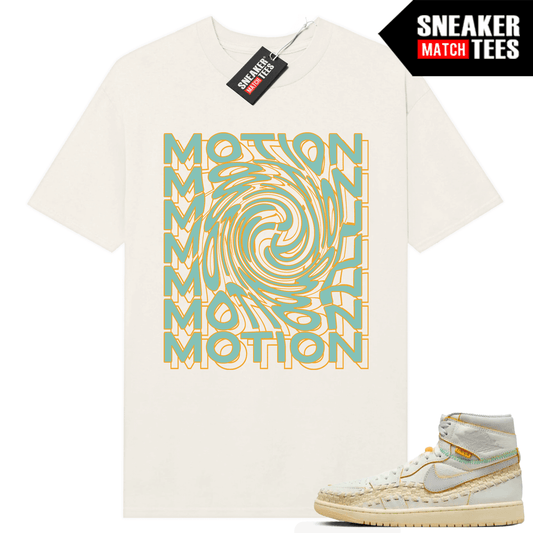 Jordan 1 UNION LA BBS T-shirt Sneaker Match Sail Motion