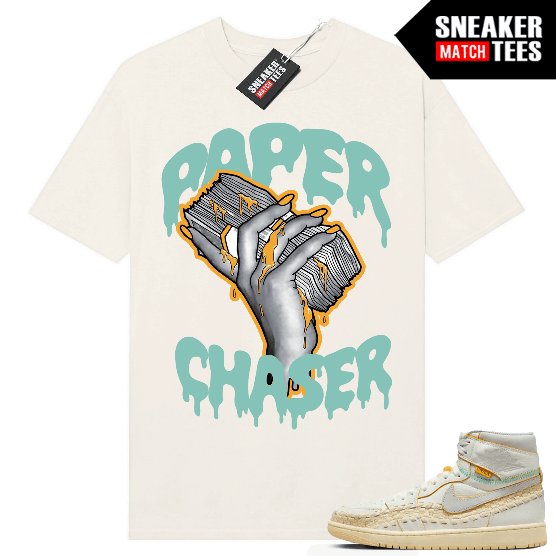 Jordan 1 UNION LA BBS T-shirt Sneaker Match Sail Paper Chaser