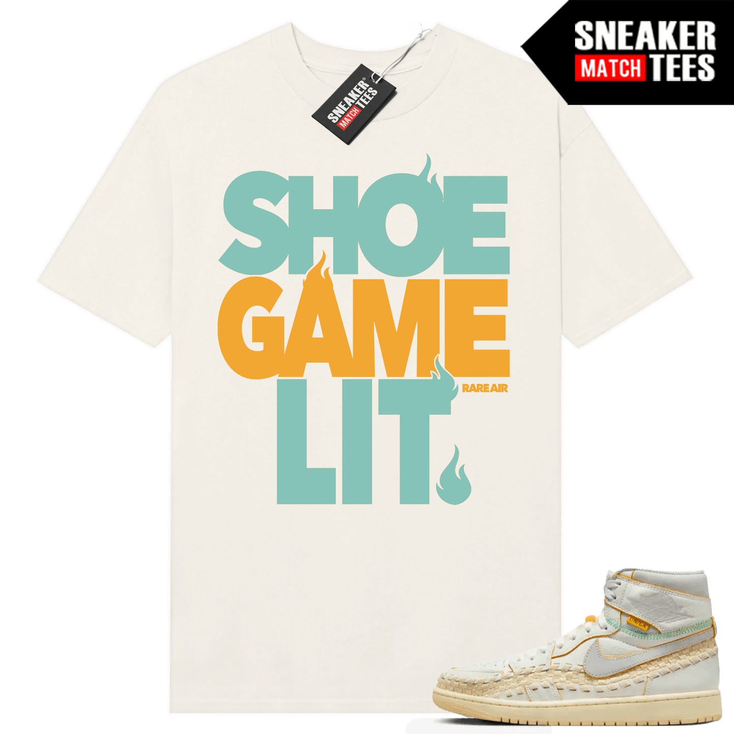 Jordan 1 UNION LA BBS T-shirt Sneaker Match Sail Shoe Game Lit