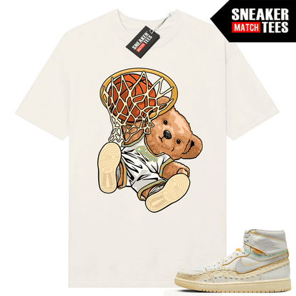 Jordan 1 UNION LA BBS T-shirt Sneaker Match Sail Slam Dunk Bear