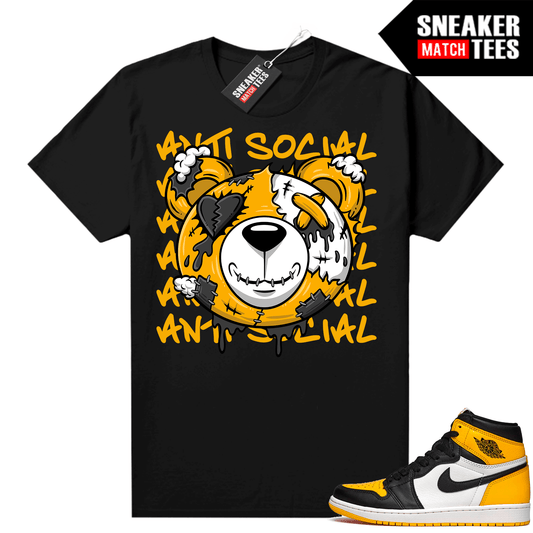 Taxi 1s shirts Sneaker Match Black Anti Social Bear