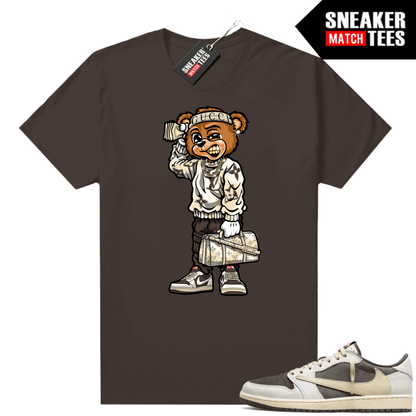 Travis Scott Jordan 1 Low Reverse Mocha Shirts Sneaker Match Brown Soulja Bear