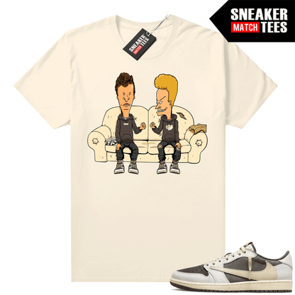 Travis Scott Jordan 1 Low Reverse Mocha Shirts Sneaker Match Sail Beavis Sneakerhead