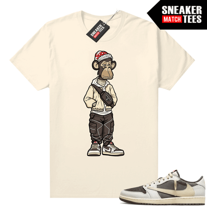 Travis Scott Jordan 1 Low Reverse Mocha Shirts Sneaker Match Sail Bored Ape Sneakerhead