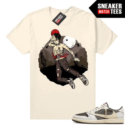 Travis Scott Jordan 1 Low Reverse Mocha Shirts Sneaker Match Sail Zombie Jumpman